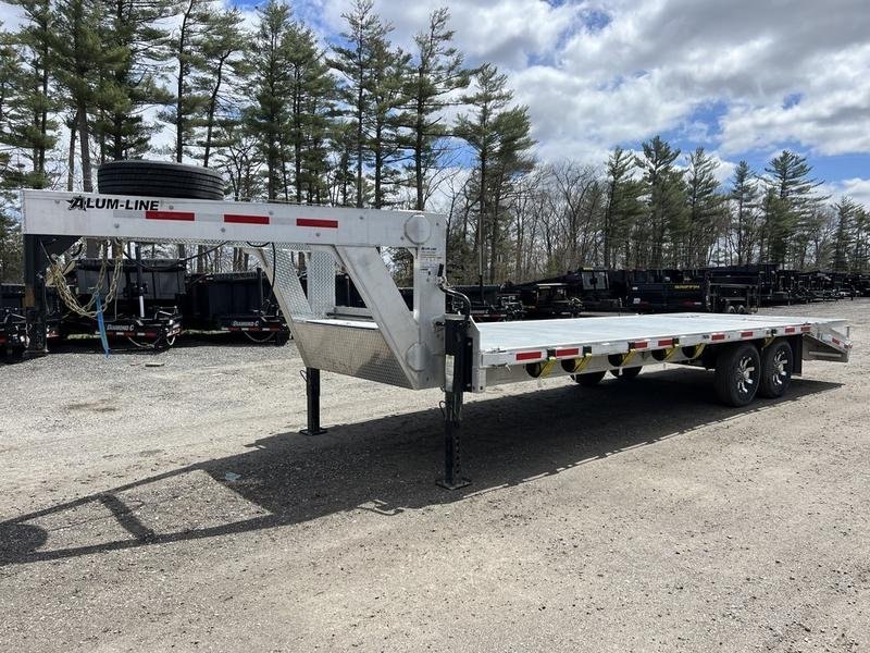 2024 Alum Line Trailers 8.5×24 13K Aluminum Gooseneck w/Flip-Over Ramps – Used