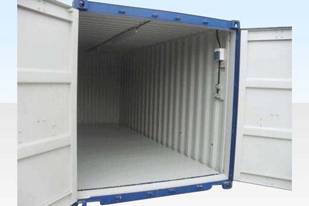20Ft X 8Ft Flat Floor Bunded Store – Conex Box USA – Used