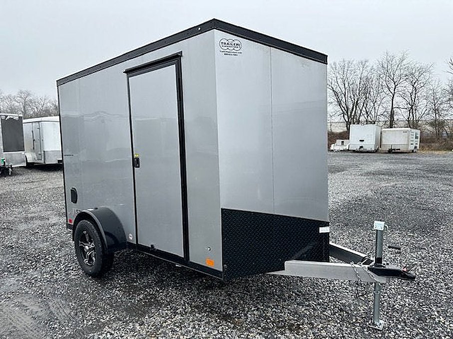 ATC 6 x 10 Aluminum Enclosed Cargo Trailer – Black Trim – Used