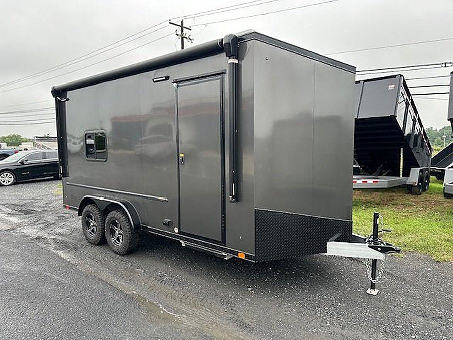 ATC 7.5 x 16 Aluminum Enclosed Trailer – Adventure Package – Used