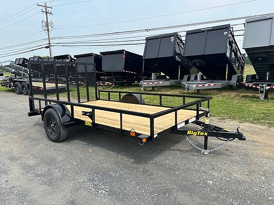 Big Tex 7 x 12 Landscape Utility Trailer – Rear Ramp Gate – Used