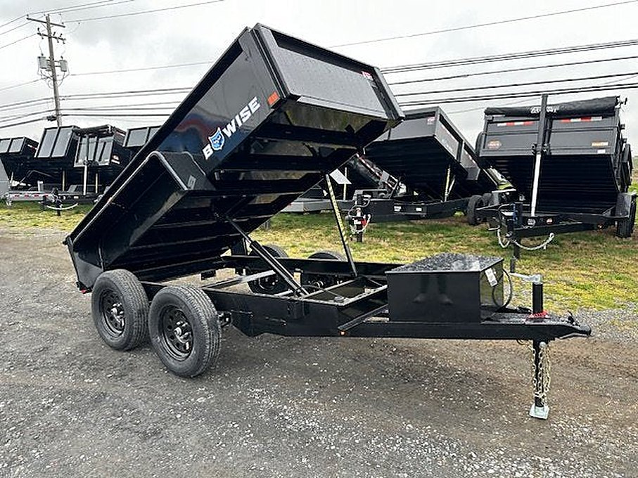 BWise 5 x 10 Low Profile Dump Trailer – Spreader Gate – Used