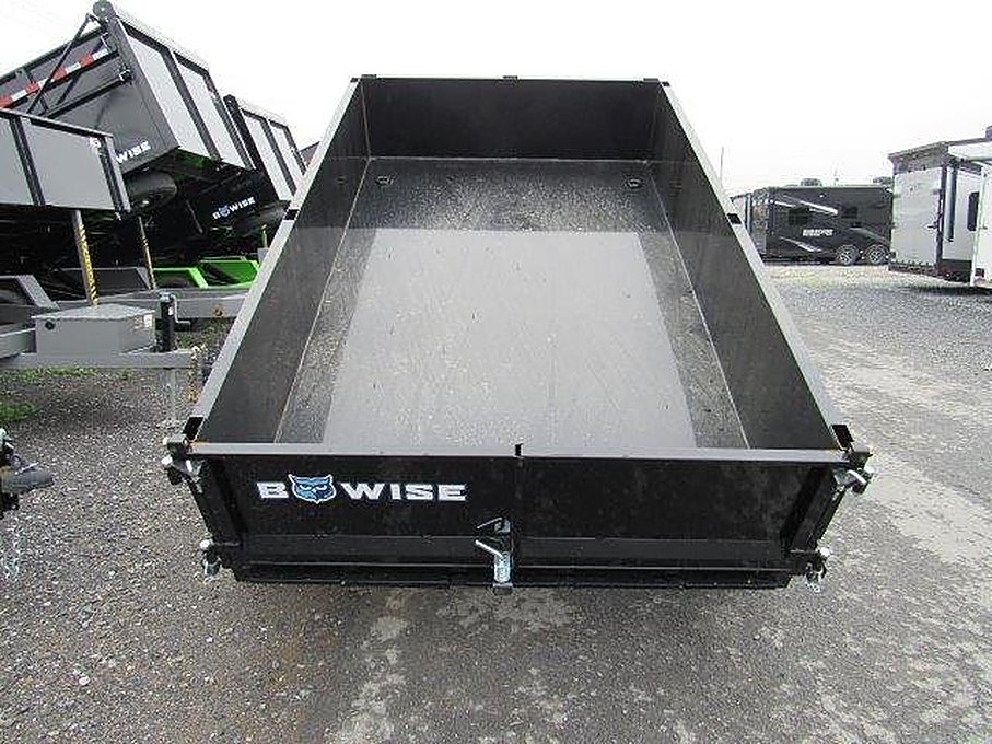 BWise 6 x 10 Low Profile Dump Trailer – Combo Gate &amp; Ladder Ramps – Used