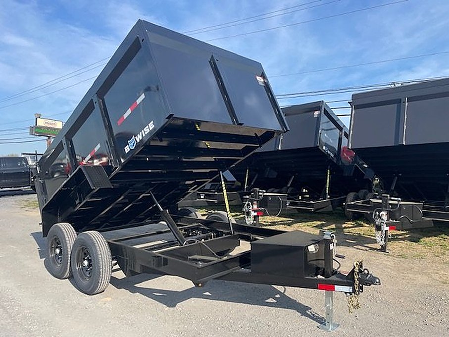 BWise 7 x 12 High Side Dump Trailer – Barn Doors – Used