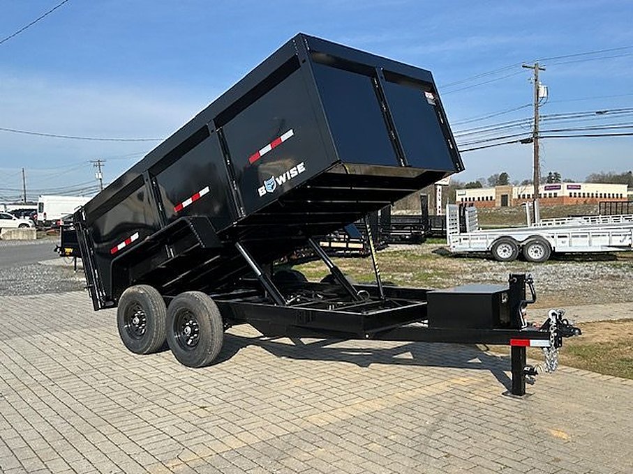 BWise 7 x 14 High Side Dump Trailer – Barn Doors – Used