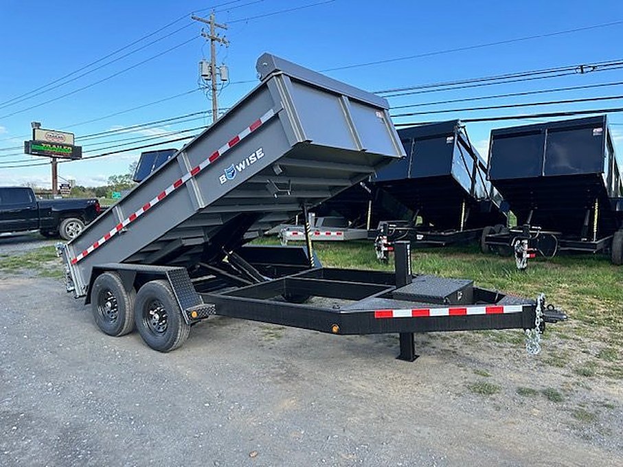 BWise 7 x 14 Low Profile Dump Trailer – Tarp Kit – Used