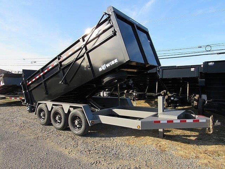 BWise 7 x 16 Heavy Duty Dump Trailer – Tri-Axle Ultimate Dump – Used