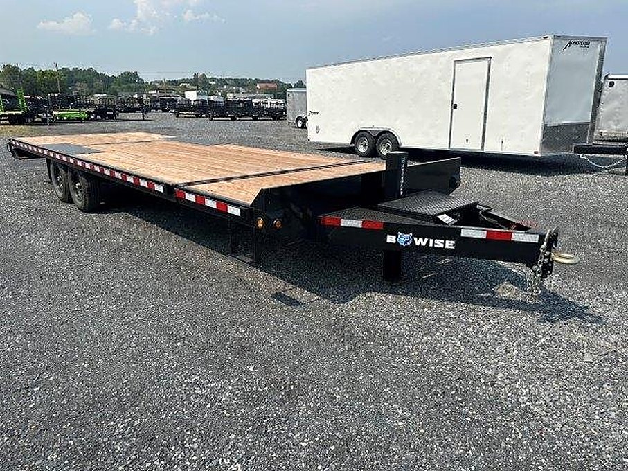 BWise 8 x 26 Deckover Equipment Trailer – Split Tilt Deck – Used