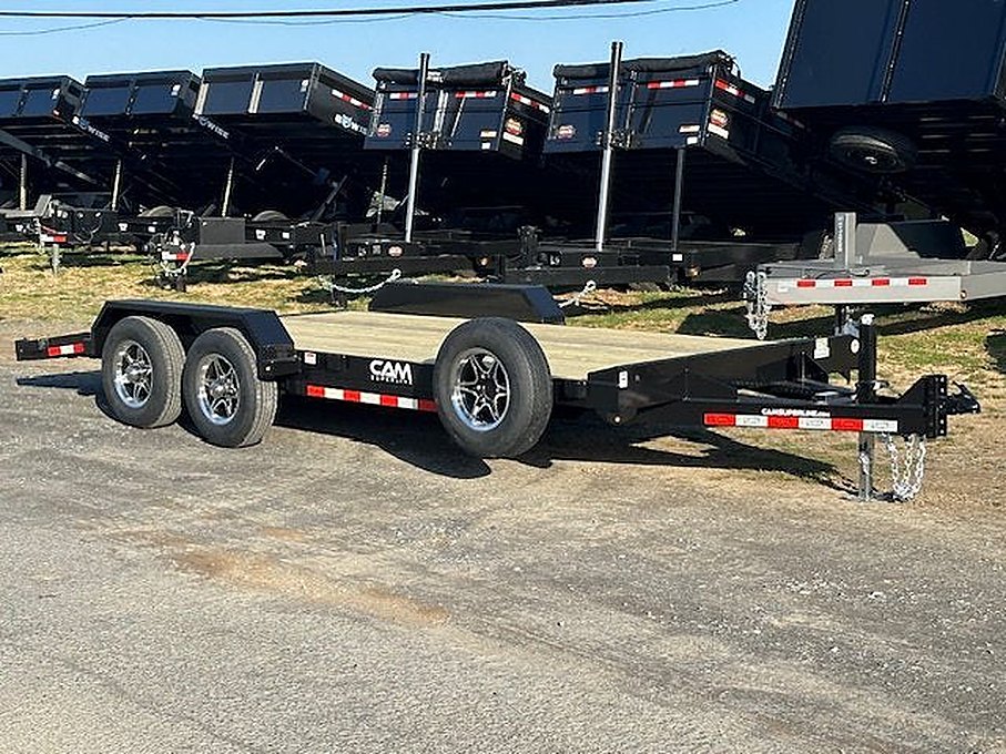 CAM Superline 7 x 18 Open Car Hauler – Slide Out Ramps – Used