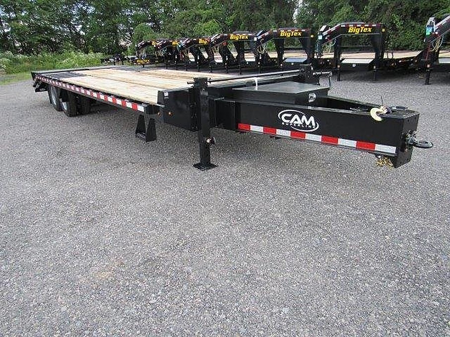 CAM Superline 8 x 27 Heavy Equipment Deckover Trailer – Super Ramps – Used