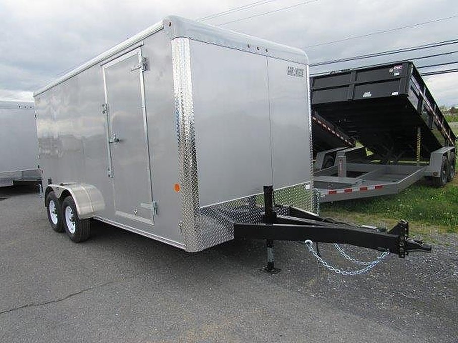 Car Mate 7 x 16 Enclosed Cargo Trailer – 10K GVW Upgrade – Used
