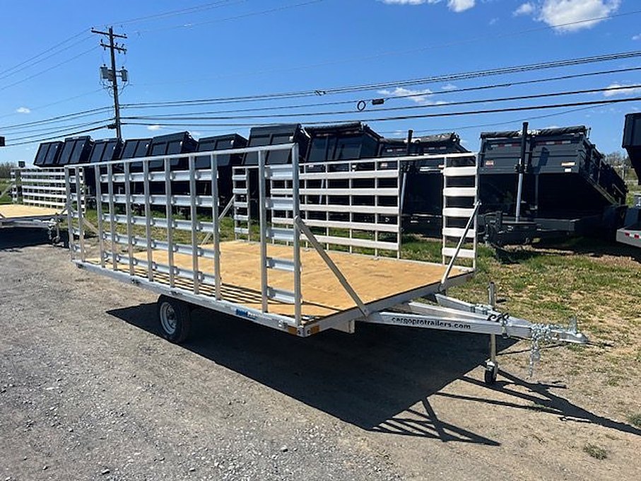 Cargo Pro 8 x 14 Aluminum ATV Trailer – 4′ Aluminum Ramps – Used