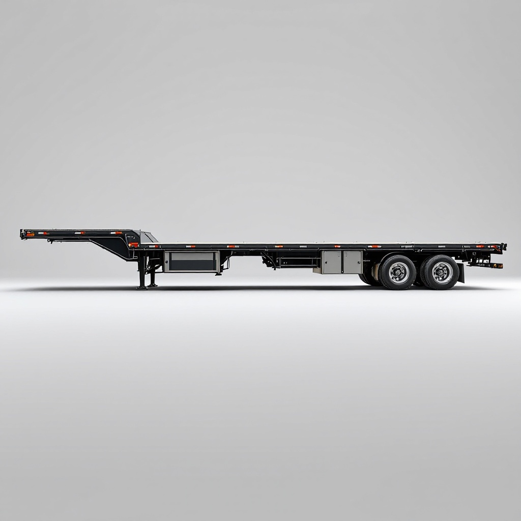 PJ Trailers 25ft Deckover Gooseneck Trailer, 14K GVWR Tandem