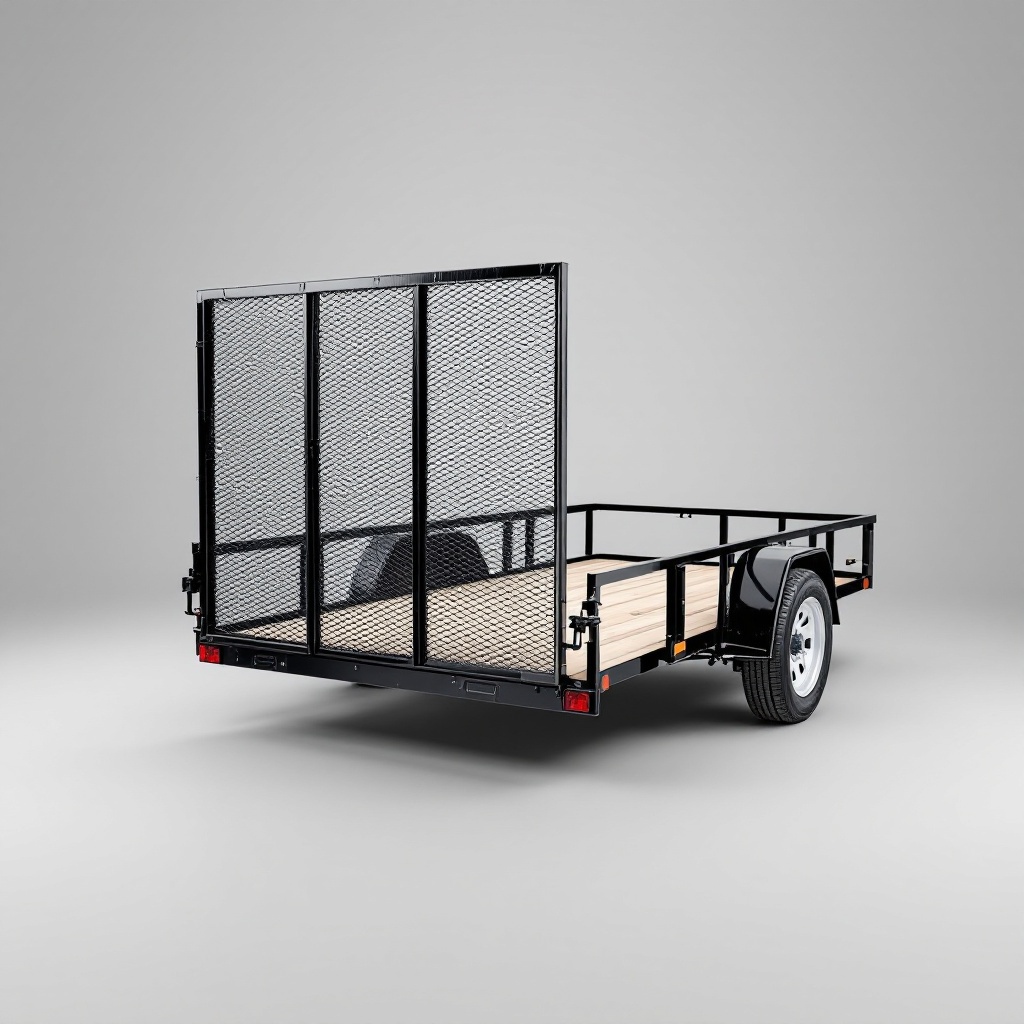 PJ Trailers 7x14 Channel Utility Trailer, 7K GVWR