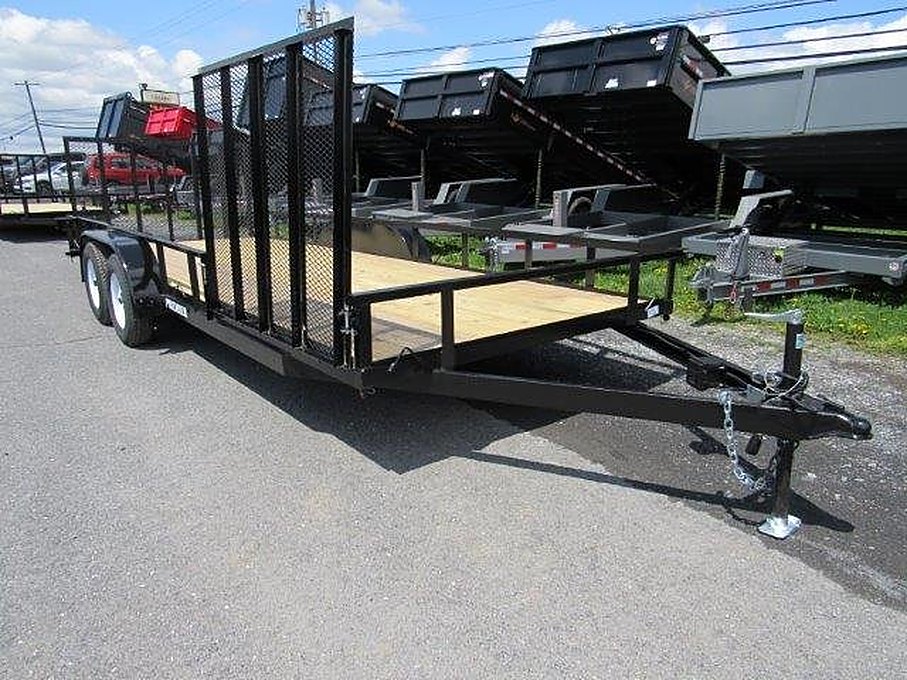 Premier 7 x 20 Landscape Utility Trailer – Side ATV Gate – Used