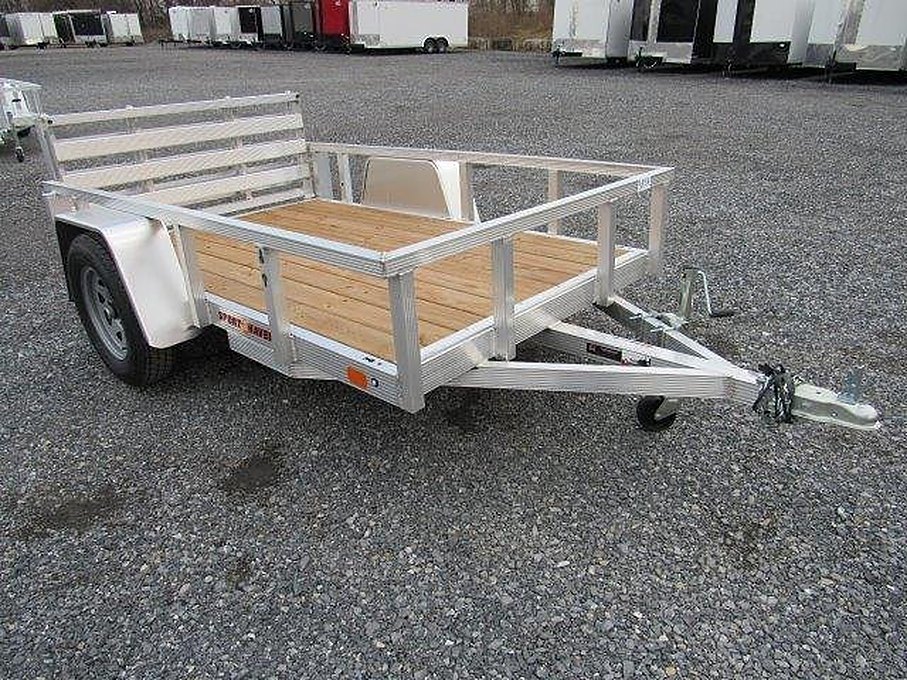 Sport Haven 5×8 Aluminum Utility Trailer – Bi-Fold Ramp Gate – Used