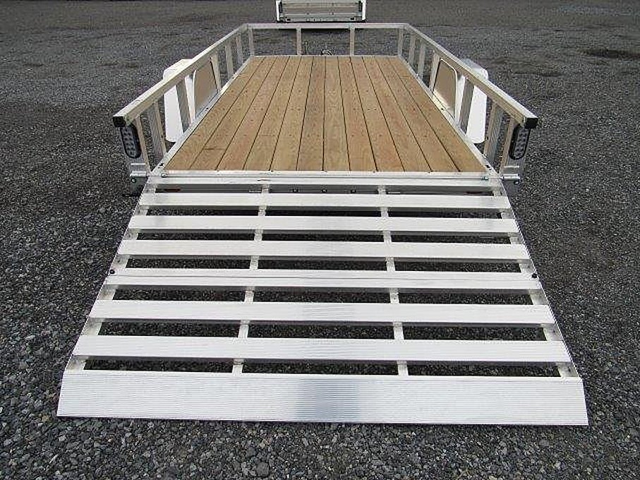 Sport Haven 6×12 Aluminum Utility Trailer – Bi-Fold Ramp Gate – Used