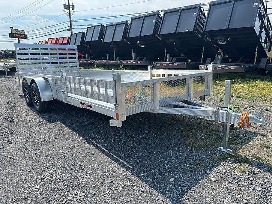 Sport Haven 7×18 Aluminum Utility Trailer – ATV Ramps – Used